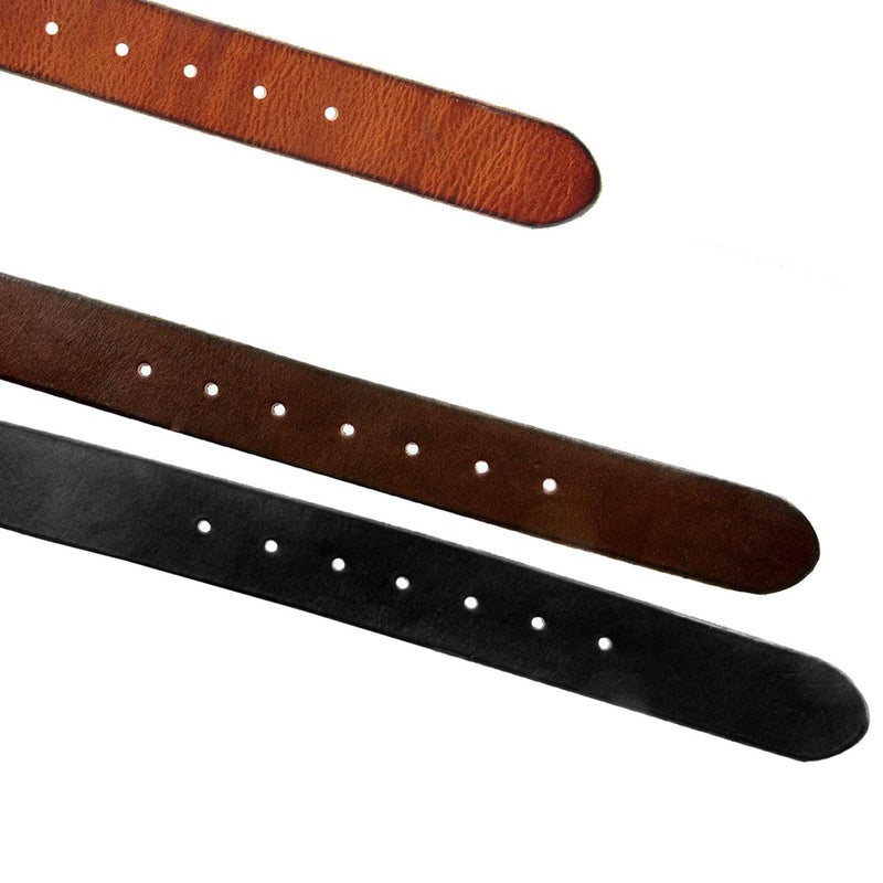 Belts.com 100% One-Piece Full Grain Leather Belt Strap with No Slot Hole 1-1/2"(38mm) Wide (Black, 38) - Image 5